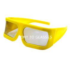 বিগ সাইজ 3D চশমা আইমেক্স সিনেমা জন্য হলুদ ফ্রেম ওয়াচিং 3D 4D 5 ডি সিনেমা