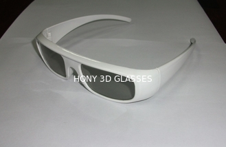 Red Frame Plastic Circular Polarized 3D Glasses For Cinema