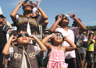 Customize Cardboard Solar Eclipse Eyewear / White Color eclipse viewing glasses