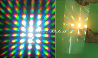 Promotional powerful rainbow 3d fireworks glasses lens for coupon redemption